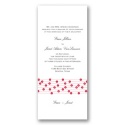 Flower Strands - Bright Red Invitation