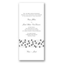 Flower Strands - Ebony Invitation