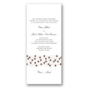 Flower Strands - Chocolate Invitation