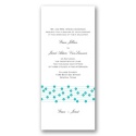 Flower Strands - Peacock Invitation