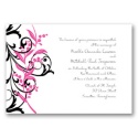 Floral Edge - French Kiss  Invitation