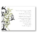 Floral Edge - Kiwi Invitation