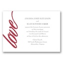 Modern Love - Bright Red Invitation