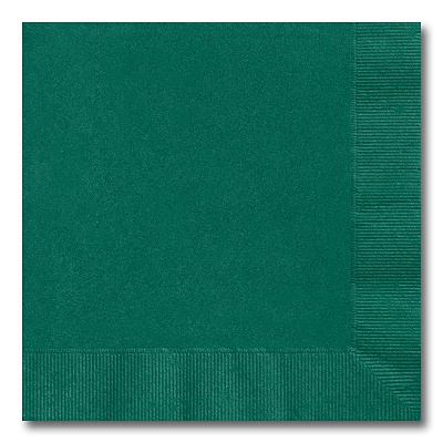 Hunter Green Beverage Napkin