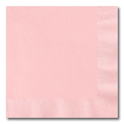 Classic Pink Beverage Napkin