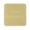 Gold Season's Greeting Seal