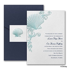 Beneath the Waves Invitation - Ariel