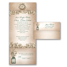 Rustic seal and send wedding invitations