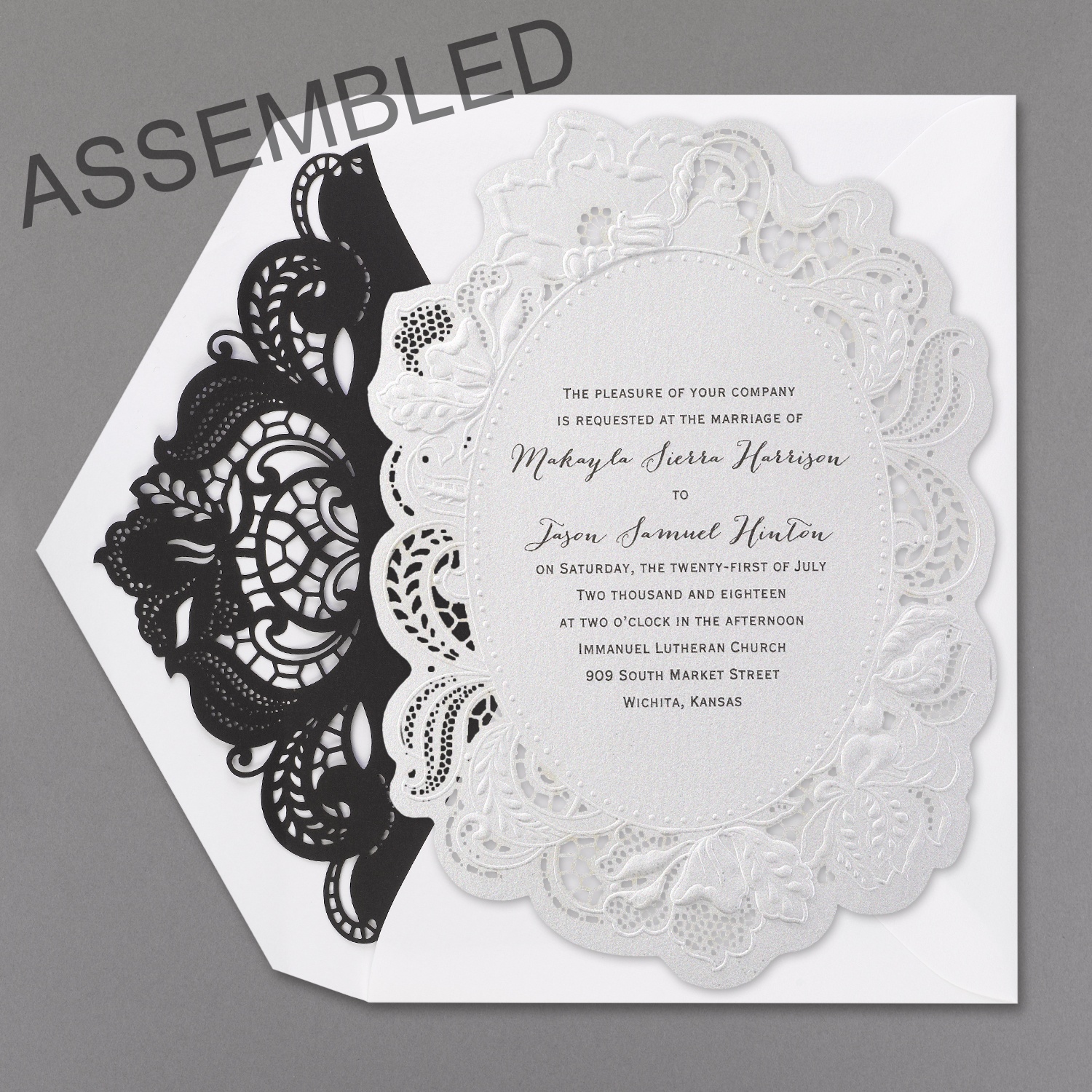 Wedding Invitation News Paper Lace Wedding Invitations With A