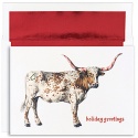 Longhorn Boxed Holiday Card