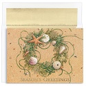 Beach Wreath Boxed Holiday Card