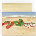 Christmas Flip-flops Boxed Holiday Card