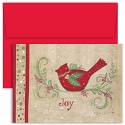 Cardinal Joy Boxed Holiday Card