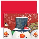 Top Hat Full of Snow Boxed Holiday Card