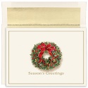 Traditional Wreath Boxed Holiday Card