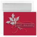 Happy Holidays Holly Boxed Holiday Card