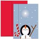 Joy Snowman Boxed Holiday Card
