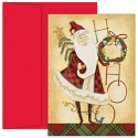 Folk Santa Boxed Holiday Card