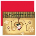Joy Snowman Boxed Holiday Card