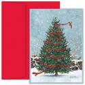 Tree Decorating Boxed Holiday Card