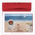 Beach Scene Boxed Holiday Card