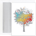 Colorful Palm Tree Boxed Holiday Card