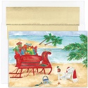 Beach Sleigh Boxed Holiday Card