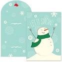 Trifold Snowman Boxed Holiday Card