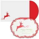 Glitter Reindeer Boxed Holiday Card