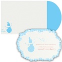 Glitter Snowman Boxed Holiday Card