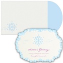 Glitter Snowflake Boxed Holiday Card