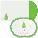 Glitter Tree Boxed Holiday Card