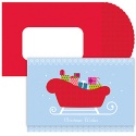 Sleigh and Gifts Boxed Holiday Card