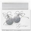 Silver Ornaments Century Boxed Holiday Card