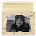 Gold Holly Photocard Century Boxed Holiday Card