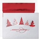 Red Treeline Century Boxed Holiday Card