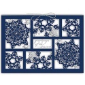 Blue Snowflakes Intricuts Boxed Holiday Card