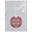 Silver Ornament Intricuts Boxed Holiday Card