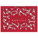 Holly Frame Intricuts Boxed Holiday Card