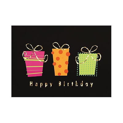 Mod Art Birthday Greeting Card