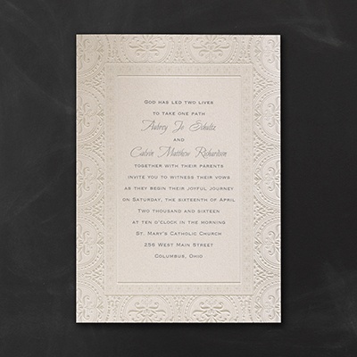 Antique Shimmer - Invitation