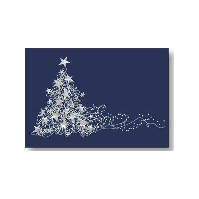 Silver Tree Holiday Card