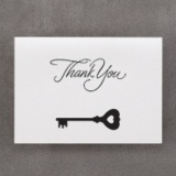 Key to Love - Thank You Card with Verse and Envelope