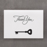 Key to Love - Thank You Card and Envelope