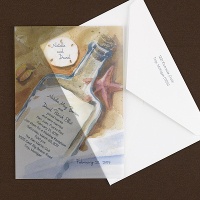 message in a bottle invitation