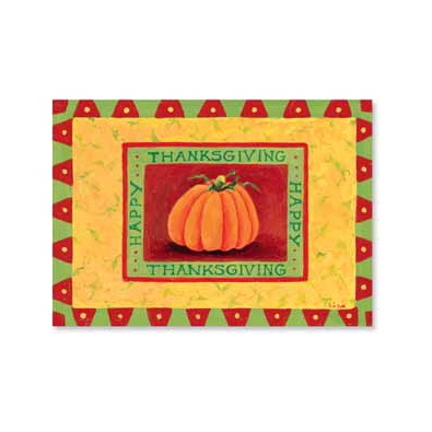 Thanksgiving Pumpkin Postcard