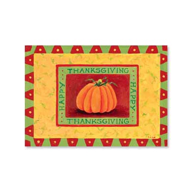 Thanksgiving Pumpkin Postcard