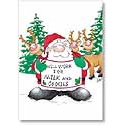Santa Will Work Postcard