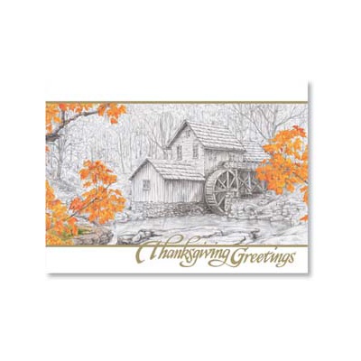 Rustic Mill Holiday Card