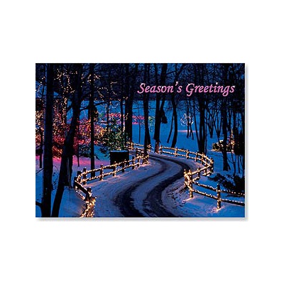 Evening Lights Holiday Card